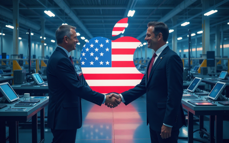 Apple to invest $100B more in US manufacturing amid tariff threats