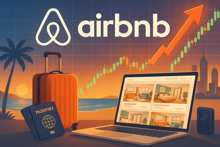 Airbnb shares climb after revenue beat and upbeat outlook